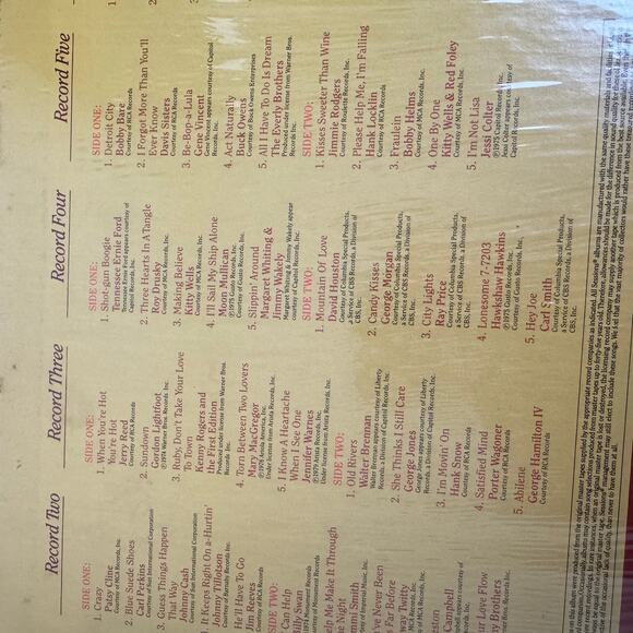 30 Years of Country Gold 1984 Release Various Artists 5 LP Vinyl Record Album - Picture 4 of 9